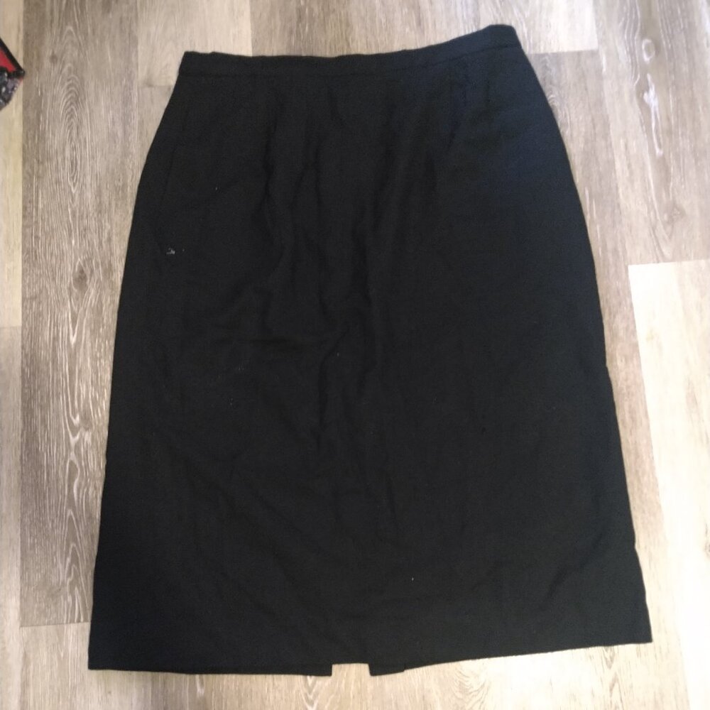Vintage Wool Midi Skirt 20W
